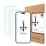 【 Judaz 】 2枚セット HD ガラスフィルム Apple iPhone 15 Plus (アイフォン フィフティーン プラス) 対応 保護フィルム 最高硬度9H 日本製素材旭硝子製 ガラス 撥油性 指紋防止 超薄タイプ ラウンドカット 0.3mm フィルム アップル あいふぉん15plus iPhone15Plus x2枚