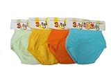 Bright Bots Washable Potty Training Pants with PUL waterproof Lining 4pk Medium - Unisex (approx upt