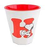 PEANUTS スヌーピー イニシャル メラミンカップ アルファベット H 300ml SIMC-06