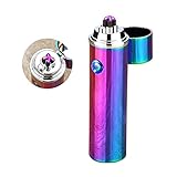 USBライターhopingfire防風ダブルアークライターUSB Rechargerable電子ライター防風Flameless Plasme梁ライター、シガレットライター
