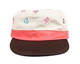 GRIN BUDDY Sea Sult Work Cap キッズ ワークキャップ 刺繍柄 54cm コットン リネン (ベージュ)