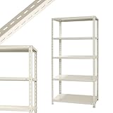 NC-875 幅87.5×奥行45×高さ180cm 5段 ホワイト 70㎏/段