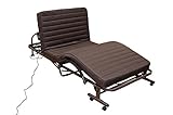 電動 リクライニング 折りたたみベッド シングル ブラウン　HPJ-04BR