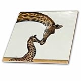 ジャッキー・Popp Nature N野生動物 – キリンMama and Baby – タイル 6-Inch ct_22238_2