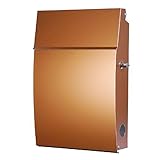 EUROデザイナーズポスト ユーロデザイナーズポスト MB5805オールアルミ カッパー 郵便受け MB5805AA-KL-COPPER 089 奥行26×高さ38×幅8.5cm