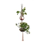 Wholehot　手作り　ダブルハンギングプランター ロープ　マクラメプラントハンキング　プランターハンガー　植物ハンガーネット　ハンギングバスケット　植物ボルダー　鉢 吊るす　多肉植物　観葉植物　ナ