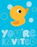 Little Quack Invitation packs of 8 by Shower My Baby