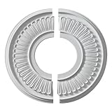 Fypon CM16JE2 15 1/2OD x 5 11/16ID x 5/8P Jefferson Ceiling Medallion, 2 Piece by Fypon