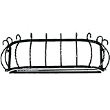 フラワーボックス ロートアイアン プロヴァンス風 幅100cm INK-IFH001BK