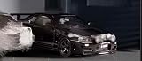 1/64 Street Weapon Skyline GT-R R34 Drift ドリフト 黒