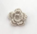 Baby Deer Clips　ヘアクリップ for ベビー　ふんわりおはな (ホワイトグレー)