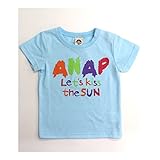 アナップ（ANAP） クレヨン風プリントTee【020サックス/80】