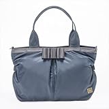 ハーベストヒルズ ニューリボン 2WAY トートバッグ バレッタ&ファー付き ネイビー HHP-138-9853-navy