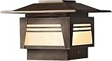 Kichler Lighting 15071OZ Zen Garden Post Light 12-Volt Deck and Patio Light, Olde Bronze with Textur