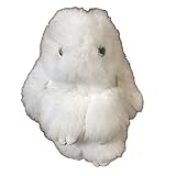 ふわふわ うさぎ ファー チャーム バッグ キーホルダー 多色 人気 かわいい プレゼント (ホワイト)