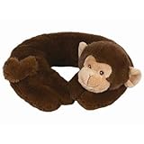 Bearington Baby Travel Pillow Head Positioner GIGGLES BROWN MONKEY soft gift by Bearington [並行輸入品]