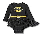 （バッドマン）BATMAN マント付 バットガール ロンパース コスチューム (0-3M/50-60cm) [並行輸入品]