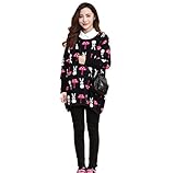 マタニティ 秋冬　保温　防寒　裏ポア　セーター　トップス　ニット デート ゆったり　妊婦服 秋 冬　フリーサイズ (カラー2)