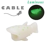 LuminousケーブルBite、chrikatny新しいかわいい動物光USBケーブルケースWinderオーガナイザープロテクターデータラインfor iPhoneコードアクセサリー防止から切断 Fre