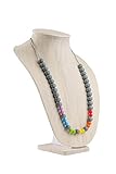 Willow + Mae - Adelaide Silicone Teething Necklace for Mom and Baby - Rainbow & Grey by Willow + Mae