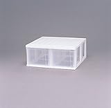 緊急/避難 災害時に役に立つ おすすめ 押入れチェスト深型 ホワイト/クリア