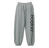 HOORAY(フーレイ) パンツ ダンス 衣装 ヒップホップ ハートスタースウェットスウェットパンツ XL グレー