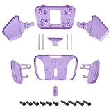 ps5コントローラー(BDM-010/020/030)に対応用eXtremeRate RISE4リマップキットの交換K1 K2 K3 K4背面ボタンハウジングシェルです‐コントローラー＆RISE4リマップボードは含まれていません。【クリアパープル】