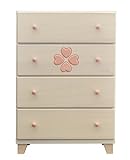 大川家具 nakakei チェスト スノークローバー 60cm幅4段