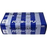 手にぴったりフィットする、極薄仕上げ！ディスポ　ラテックスグローブ（天然ゴム手袋）　パウダーフリー　Ｓサイズ　１００枚入【5個セット】