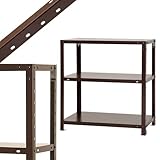 スマートラック NSTR-247 幅70×奥行45×高さ75cm 3段 ブラウン 40kg/段