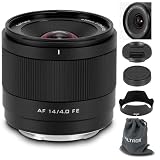 VILTROX 14mm F4.0 FEマウントレンズ（ソニー用）、フルフレームオートフォーカス超広角プライムレンズ（ソニーEマウントカメラA7SIII A7II A9 A1 FX3 ZVE1 A9III用）