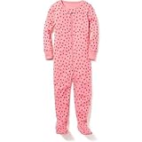 オールドネイビー OLD NAVY/ プリントフッテッドスリーパー ピンクタフィー ロンパース長袖スリープウェア 18～24ヶ月【並行輸入】