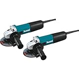 Makita 9557NB2 4-1/2" Angle Grinder, with AC/DC Switch (2 Pack) [並行輸入品]