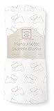 SwaddleDesigns Marquisette Swaddling Blanket Premium Cotton Muslin Pastel Pink Little Doggie [並行輸入品]