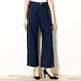 チーク（Cheek） デニムサイドラインパンツ【NAVY/M】