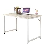 DlandHome オフィスデスク 机 パソコンデスク(幅120×奥行60×高さ75cm) テーブル 勉強机 大人 ワークデスク