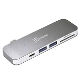 j5create USB C 6in1 ドッキングステーション USB A x 2 USB C 高速転送5Gbps PD60W SD/MicroSD カードリーダーライター Windows/Chrome OS/MacOS MacBook Air/Pro, Dell XPS, iPad Pro対応 JCD388-EJ