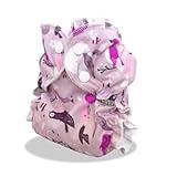 AppleCheeks Envelope Cloth Diaper Cover, Love Happens, Size 2 (18-35+ lbs) by Apple Cheeks
