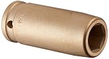 Ampco Safety Tools DWI-3/4D3/4 Socket, Deep Well Impact, Non-Sparking, Non-Magnetic, Corrosion Resis