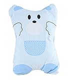 幼児ベビーアンチロールピロー幼児を防ぐフラットヘッド枕ブルー