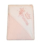 Soft Pink Hooded Baby Bath Robe/Towel - PRINCESS & WAND - Girls by KATIES PLAYPEN? / BABY BEST BUYS
