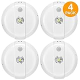 topgreener tgcsl360 – 4個定数明るさLED天井ライトモーションセンサー、シーリングライト、モーションセンサーライト、ワイヤレス、電池式、室内使用、ホワイト、4 -パック