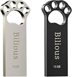 Bilious USBメモリ 可愛い 16GB 2個セット 大容量 USB3.0 フラッシュメモリ 外付け 容量不足解消 合金製 防水 防塵 耐衝撃 小型 携帯便利