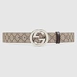 グッチ Gucci Beige/ 黒檀 Ebony Monogram ベルト Belt (Ficsimile) [並行輸入品]