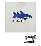 MOMENT(モーメント) SHARK刺繍 ロンパース S (70) オリジナル 名入れ刺繍 70,WHITE