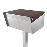 (サンノゼ) San Jose 郵便 ポスト サンノゼ ワイド（ポール付き） チョコレート 鍵付き 99.9％ 防水構造 日本製 新世代 アメリカン ポスト 大容量