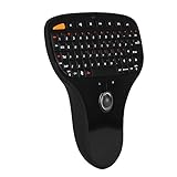 ワイヤレス キーボードとマウス キーボード トラック ボール プラスチック N5901 Qwerty キーボード トラックボール 2.4 G ワイヤレス ミニ Usb マルチメディア キーボード テレビ コンピューター用