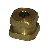 LASCO 01 – 4050 a-broach 1 – 1参照真鍮Spud Adaptor for蛇口ハンドル、7 / 16インチ A-Broach, 1-1 Reference, 7/16-Inc