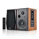 CROWD AUDIO ブックシェルフ スピーカー SP-07 | アクティブ スピーカー2.0 パッシブ スピーカー バスレフ ウッド 木製 ステレオ Bluetooth