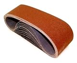 SAIT 55367 Closed Coat Aluminum Oxide 4-Inch x 24-Inch LA-X 120 Grit Belts, 10-Pack [並行輸入品]